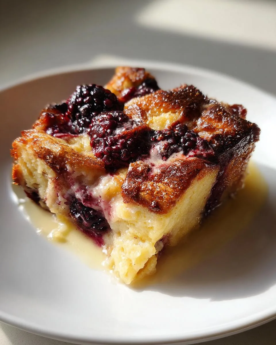 Irresistible Slow Cooker Blackberry Bread Pudding in 4 Hours 6 Slow Cooker Blackberry Bread Pudding - detail 2