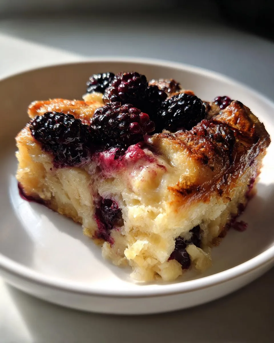 Irresistible Slow Cooker Blackberry Bread Pudding in 4 Hours 7 Slow Cooker Blackberry Bread Pudding - detail 3