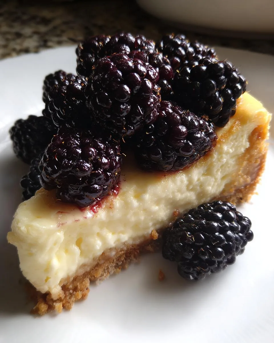 Creamy Slow Cooker Blackberry Cheesecake in 3 Easy Steps 7 Slow Cooker Blackberry Cheesecake - detail 3