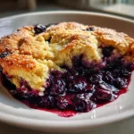 Slow Cooker Blueberry Cobbler
