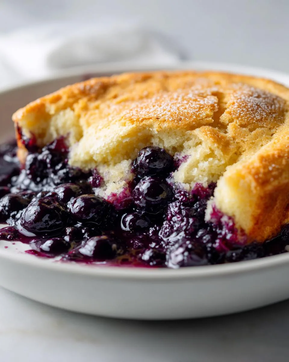 Slow Cooker Blueberry Cobbler - detail 4
