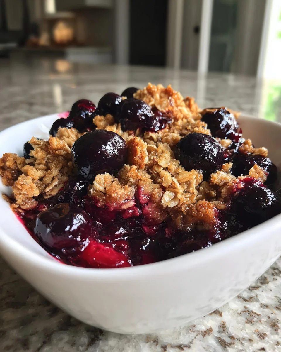 "Ultimate Slow Cooker Blueberry Crisp - Irresistible & Effortless!" 7 Slow Cooker Blueberry Crisp - detail 2