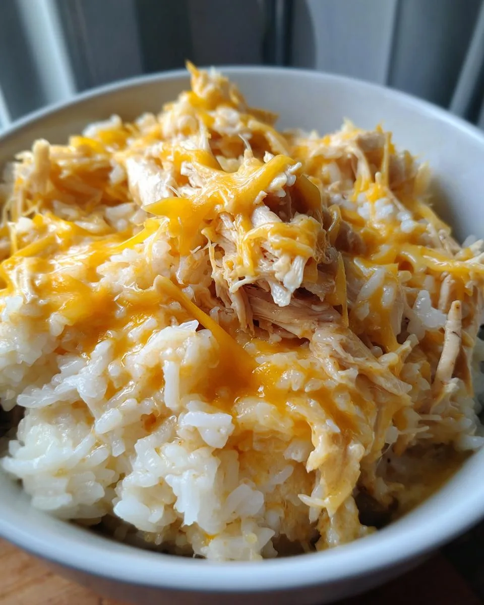Slow Cooker Cheesy Chicken and Rice – Irresistible 4-Ingredient Comfort 6 Slow Cooker Cheesy Chicken and Rice - detail 1
