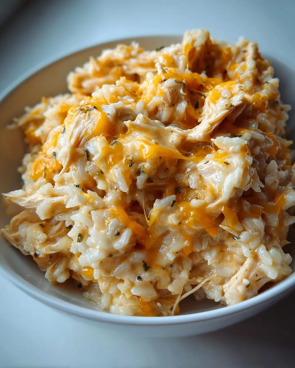 Slow Cooker Cheesy Chicken and Rice – Irresistible 4-Ingredient Comfort 8 Slow Cooker Cheesy Chicken and Rice - detail 3