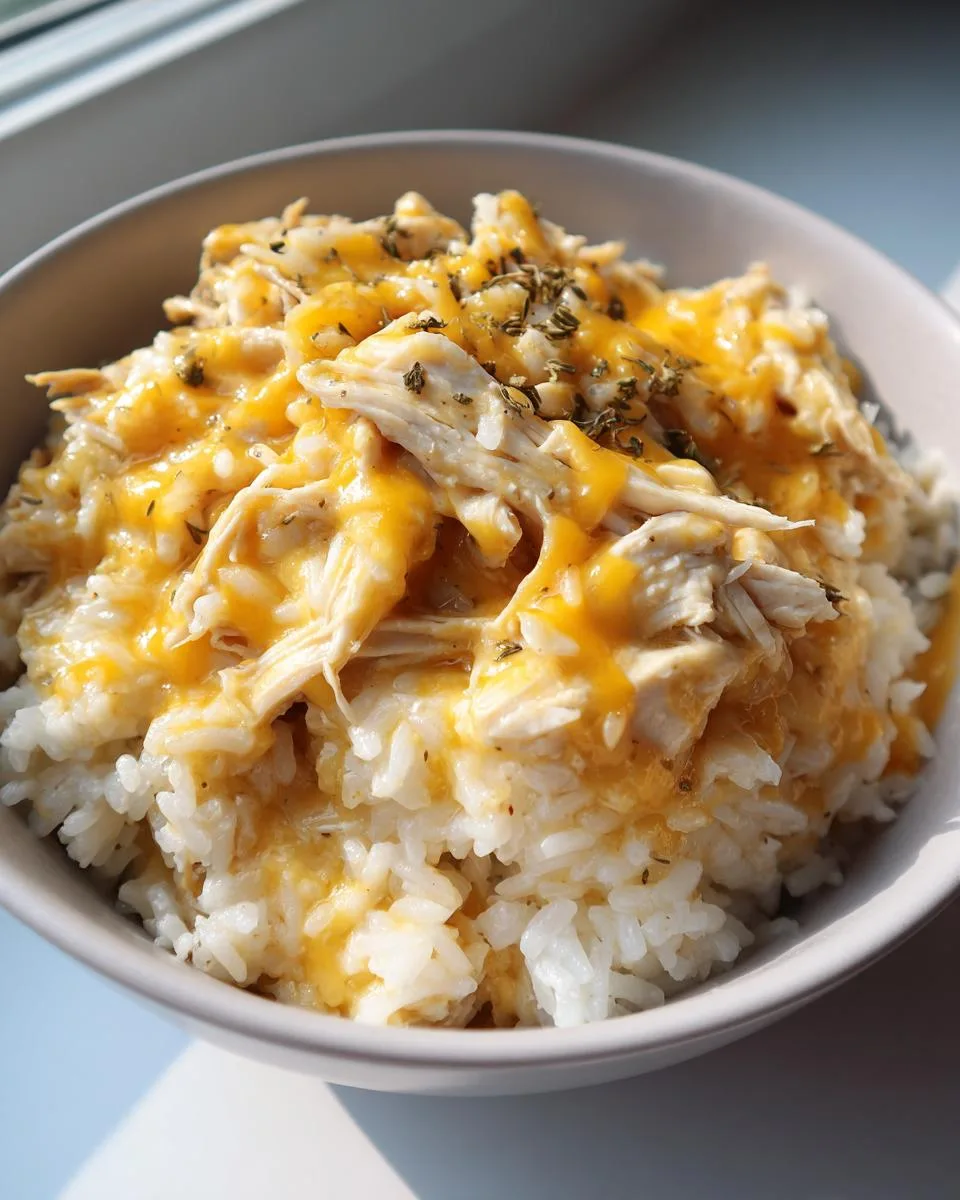 Slow Cooker Cheesy Chicken and Rice – Irresistible 4-Ingredient Comfort 9 Slow Cooker Cheesy Chicken and Rice - detail 4