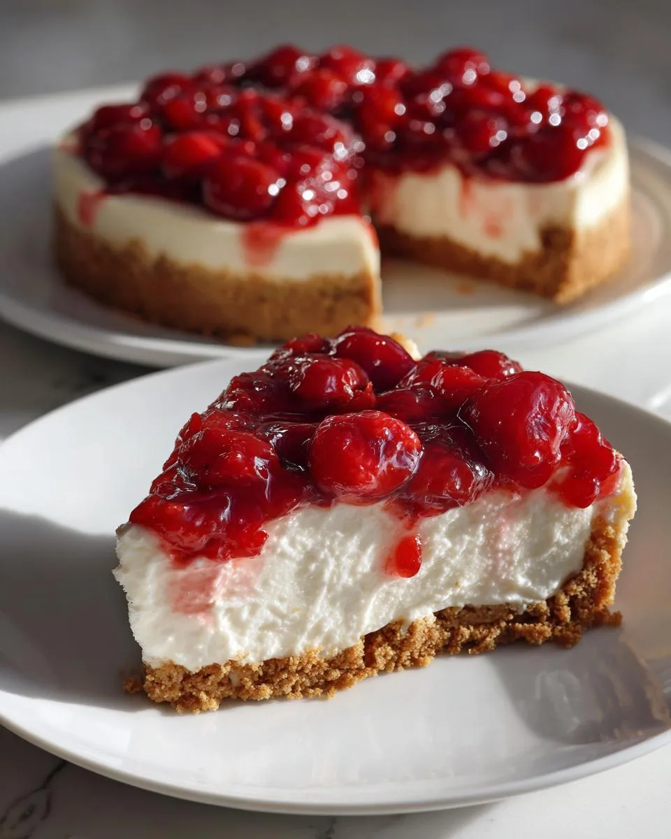 Slow Cooker Cherry Cheesecake: Unbelievably Easy 4-Step Delight 6 Slow Cooker Cherry Cheesecake - detail 1