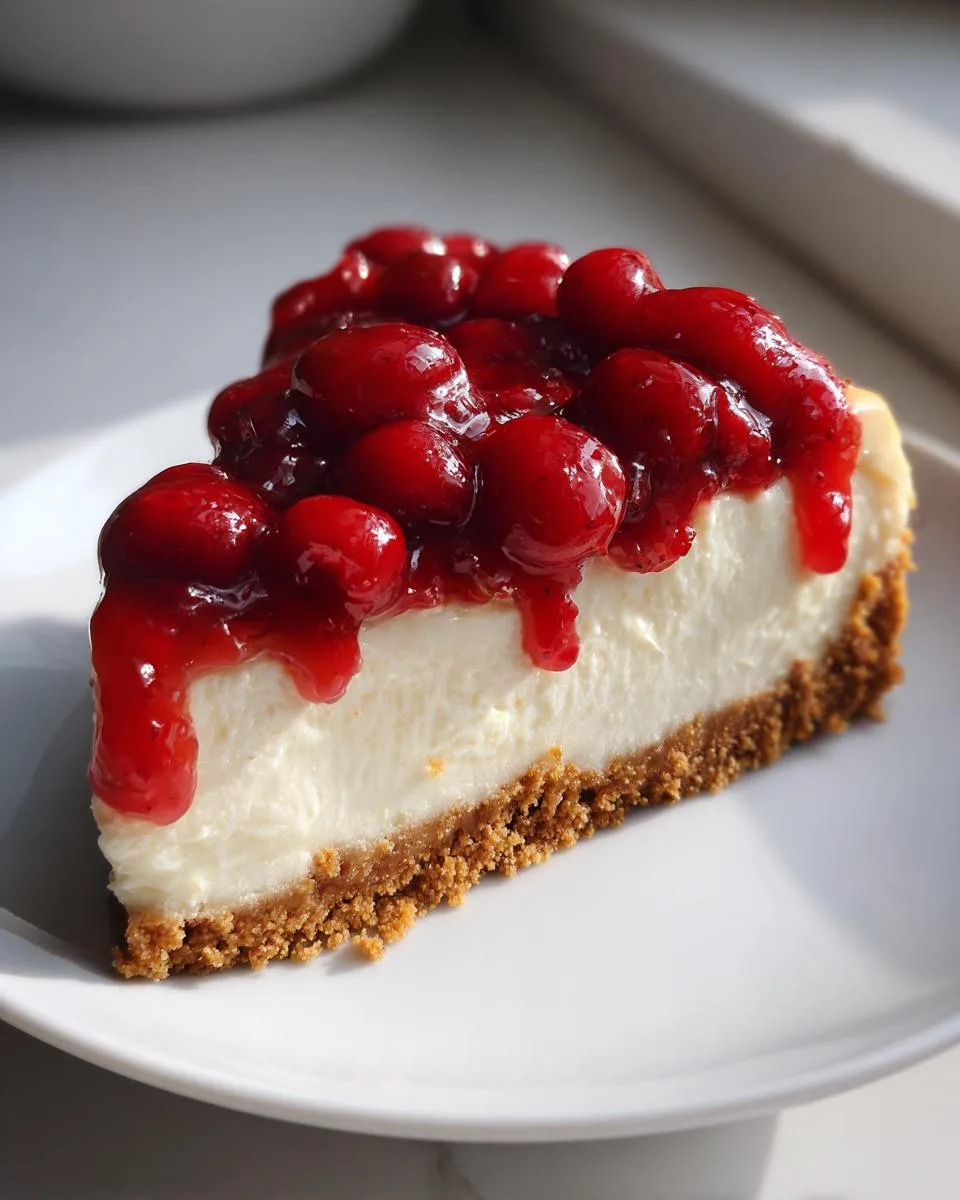 Slow Cooker Cherry Cheesecake: Unbelievably Easy 4-Step Delight 8 Slow Cooker Cherry Cheesecake - detail 3