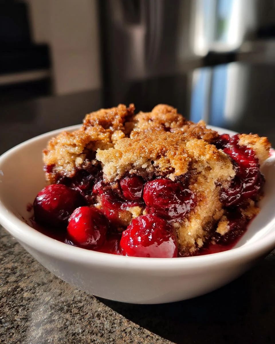 Irresistible Slow Cooker Cherry Cobbler Recipe in 3 Hours 6 Slow Cooker Cherry Cobbler - detail 1