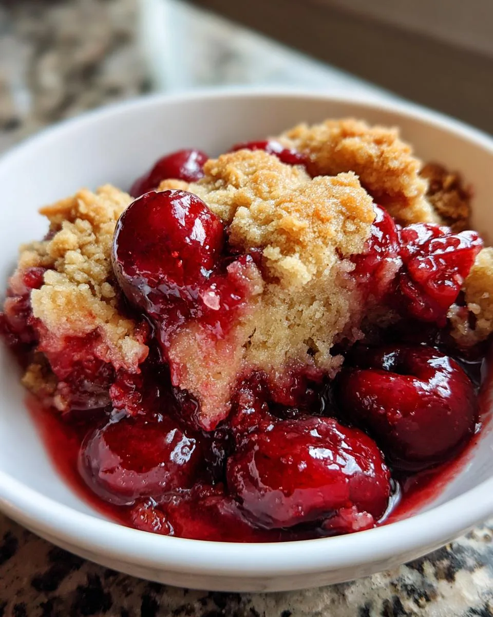 Irresistible Slow Cooker Cherry Cobbler Recipe in 3 Hours 7 Slow Cooker Cherry Cobbler - detail 2