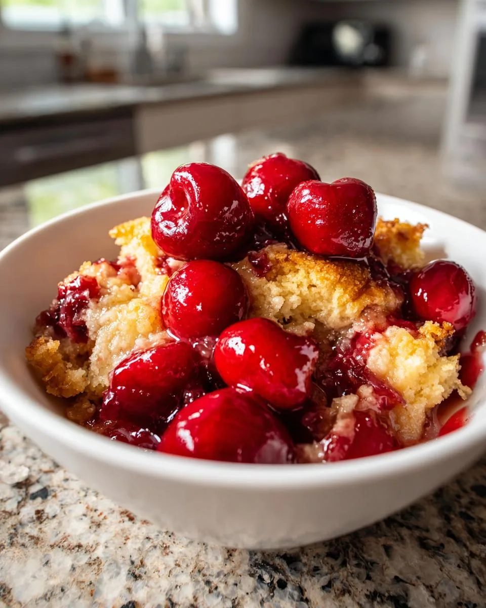 Irresistible Slow Cooker Cherry Cobbler Recipe in 3 Hours 8 Slow Cooker Cherry Cobbler - detail 3