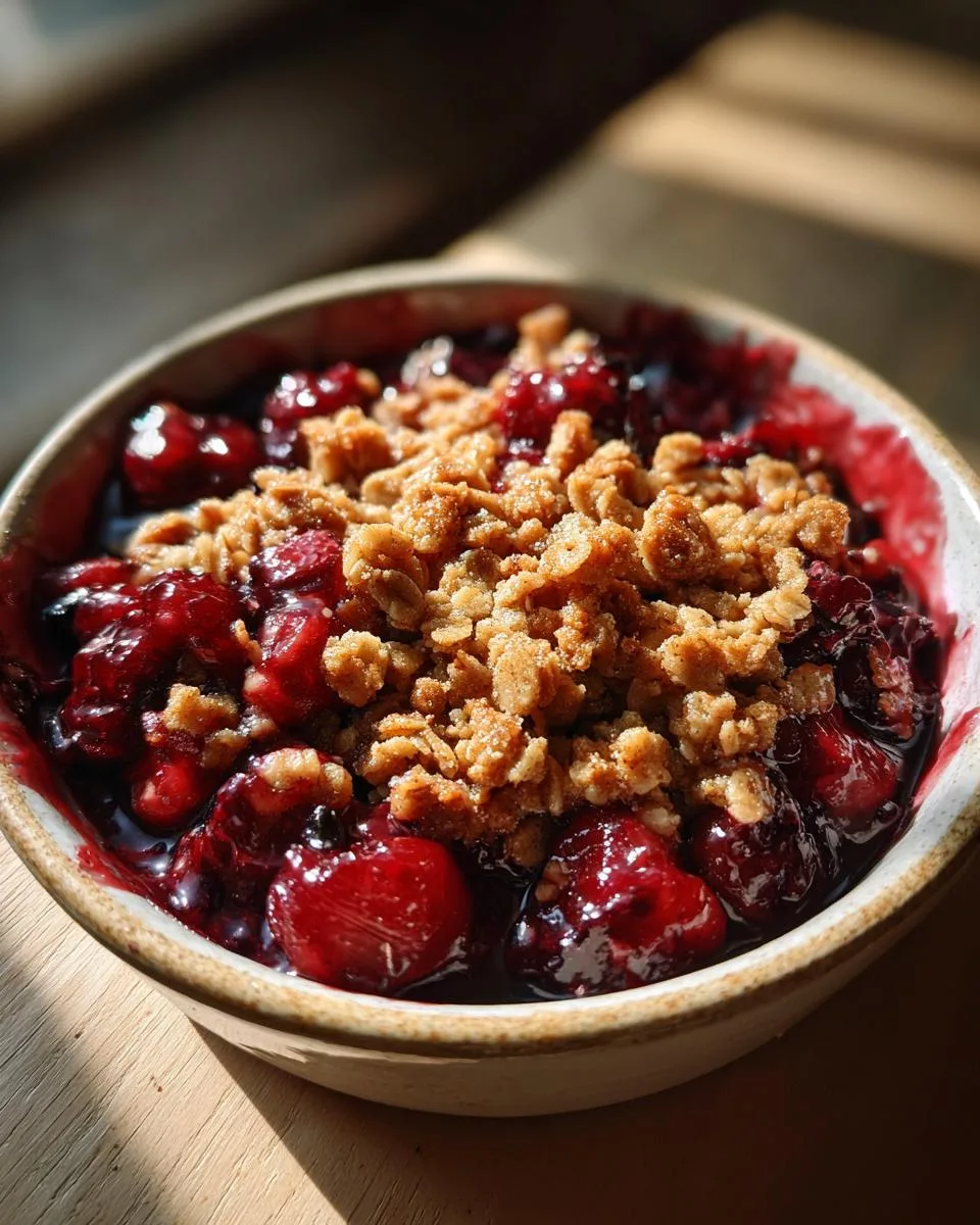 Irresistible Slow Cooker Cherry Crisp in Just 3 Hours 6 Slow Cooker Cherry Crisp - detail 1