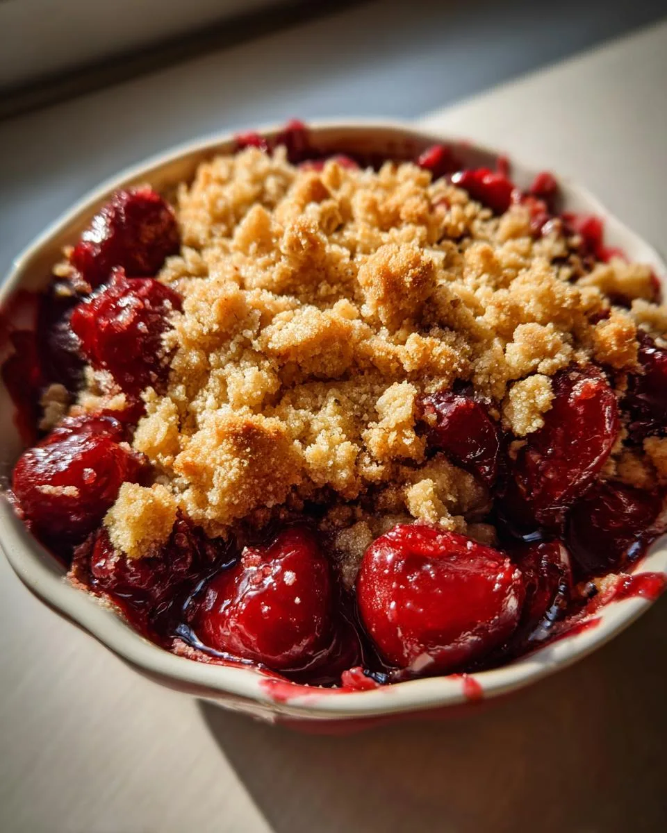 Irresistible Slow Cooker Cherry Crisp in Just 3 Hours 7 Slow Cooker Cherry Crisp - detail 2