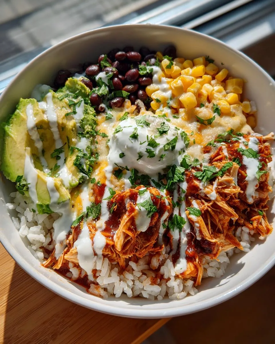 Slow Cooker Chicken Burrito Bowl - detail 1