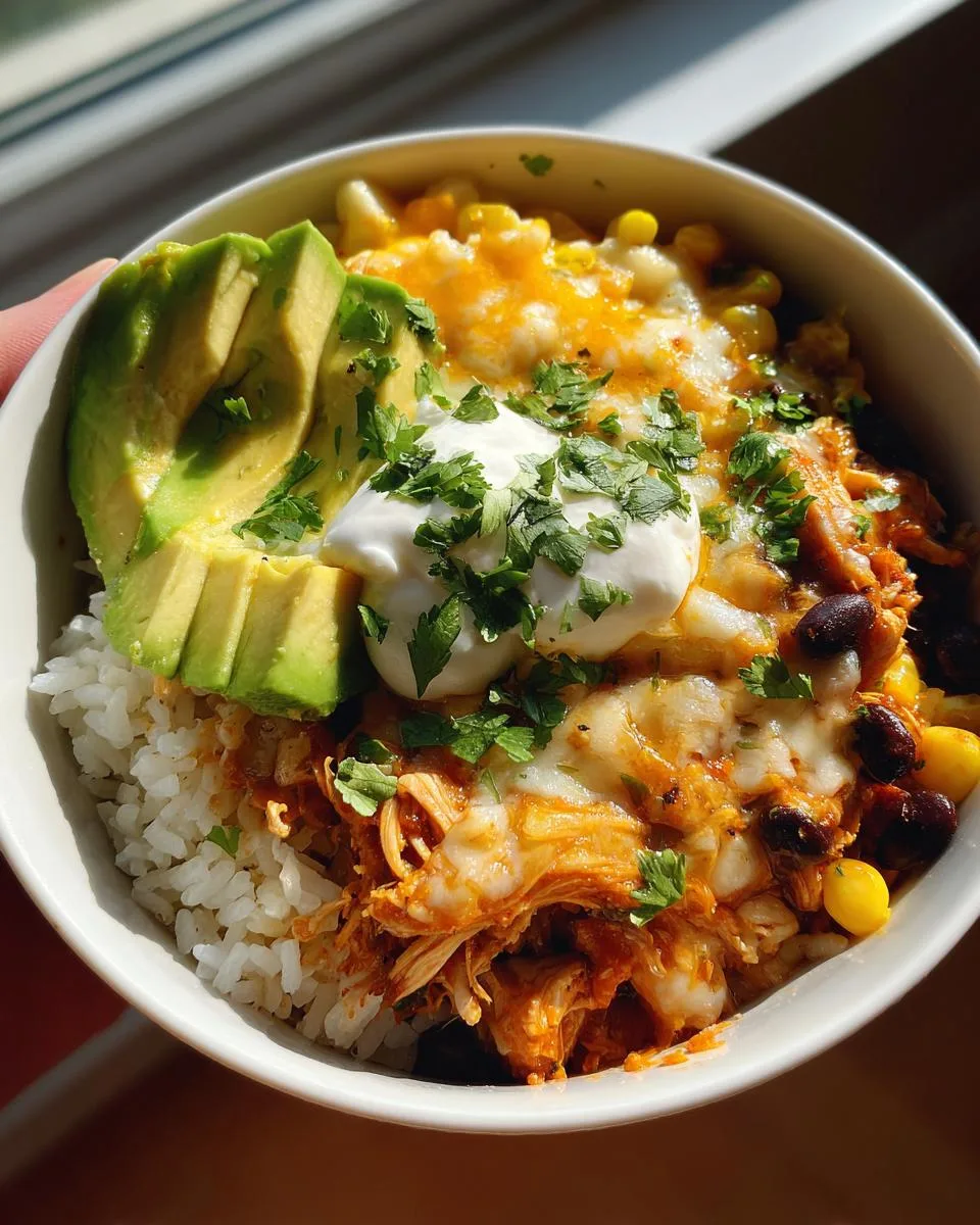 Slow Cooker Chicken Burrito Bowl - detail 3