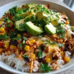 Slow Cooker Chicken Burrito Bowls