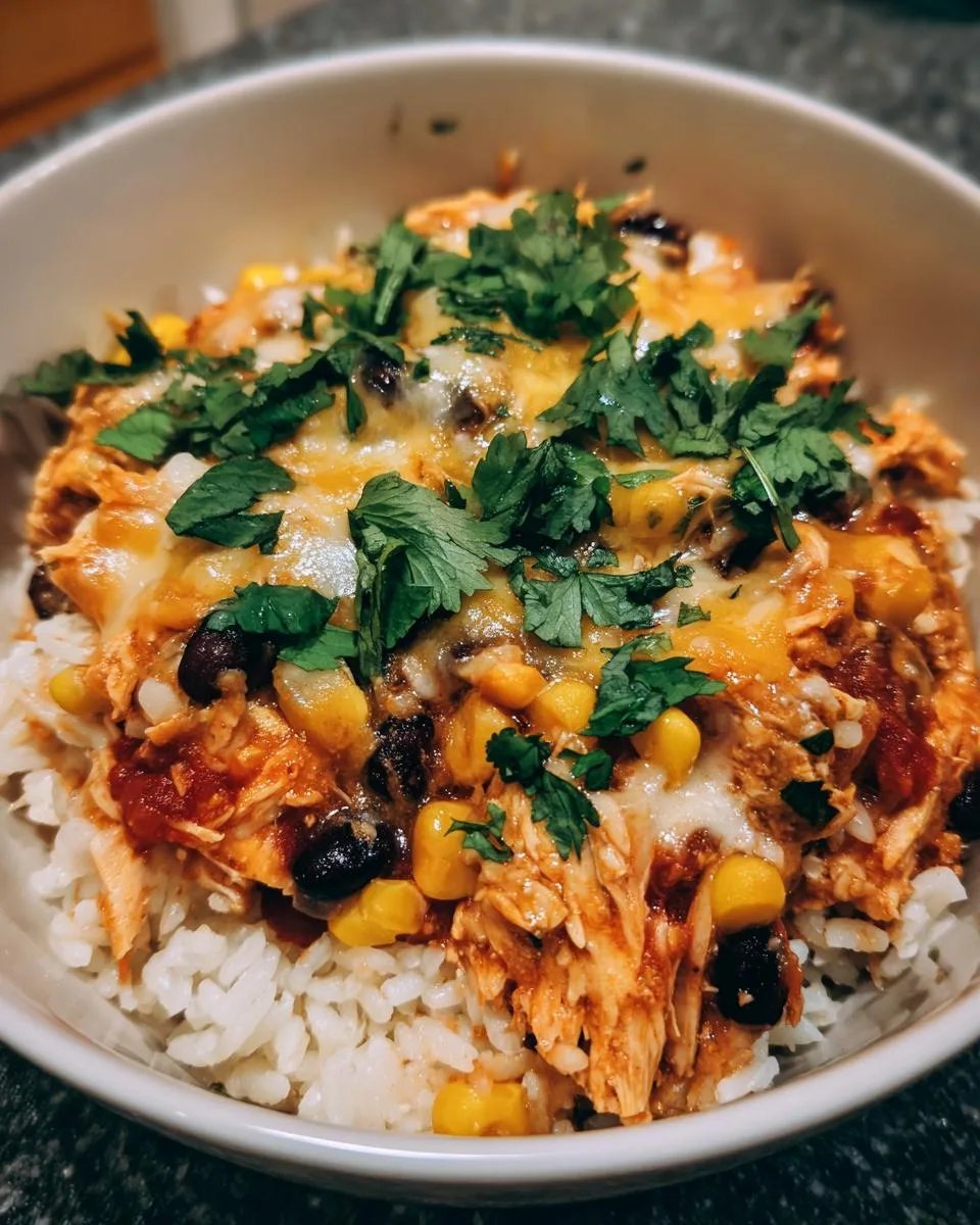 Slow Cooker Chicken Burrito Bowls - detail 2