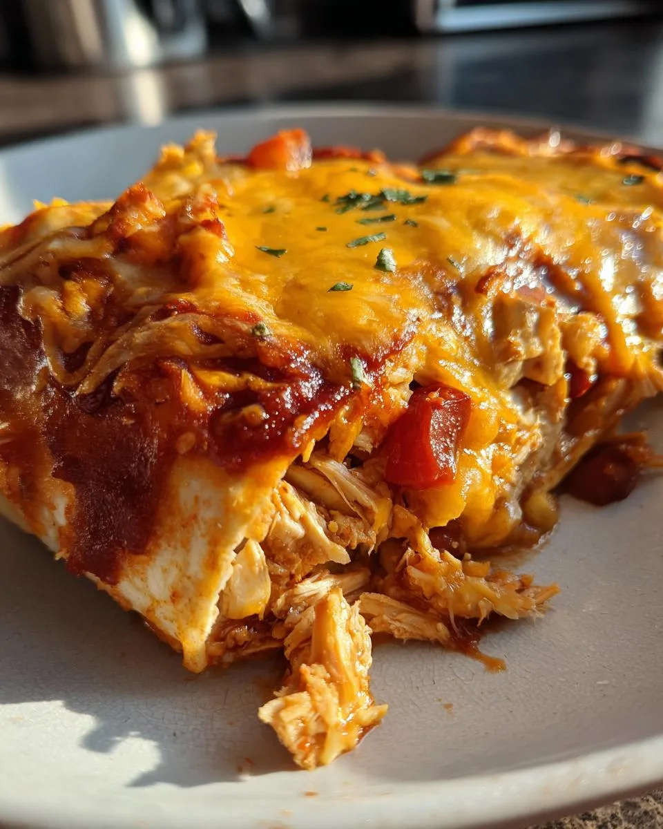 Slow Cooker Chicken Enchiladas - detail 1