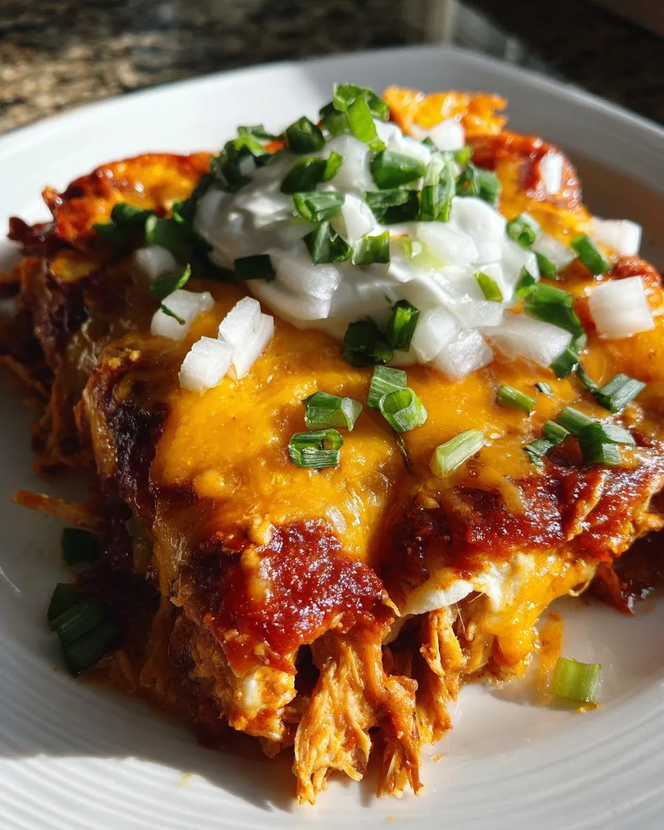 Slow Cooker Chicken Enchiladas - detail 1