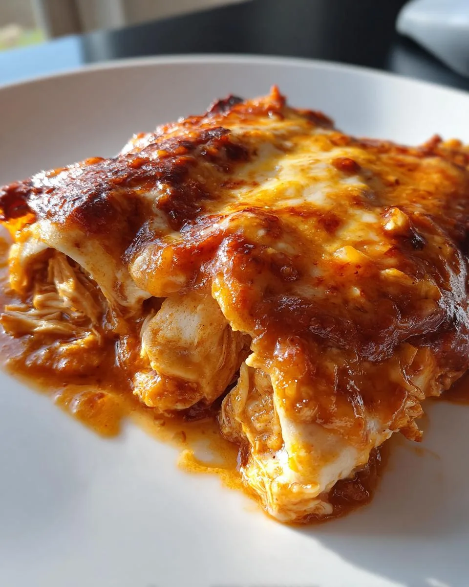 Slow Cooker Chicken Enchiladas - detail 2