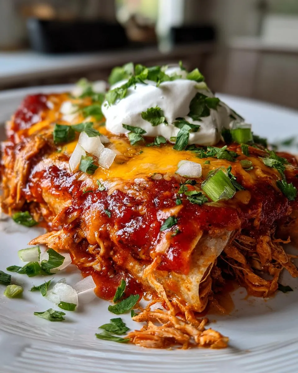 Slow Cooker Chicken Enchiladas - detail 4