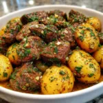 Slow Cooker Garlic Butter Beef Bites & Potatoes in 6 Hour 10 Slow Cooker Garlic Butter Beef Bites & Potatoes