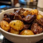 Slow Cooker Garlic Butter Beef Bites and Potatoes 6 Slow Cooker Garlic Butter Beef Bites and Potatoes