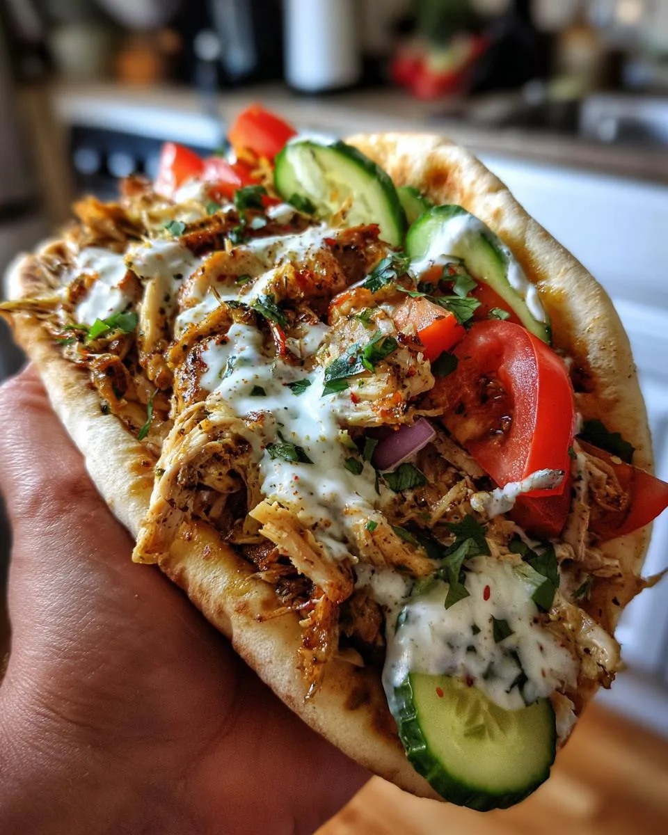 Perfect Slow Cooker Greek Chicken Gyros in 6 Hours 8 Slow Cooker Greek Chicken Gyros - detail 3