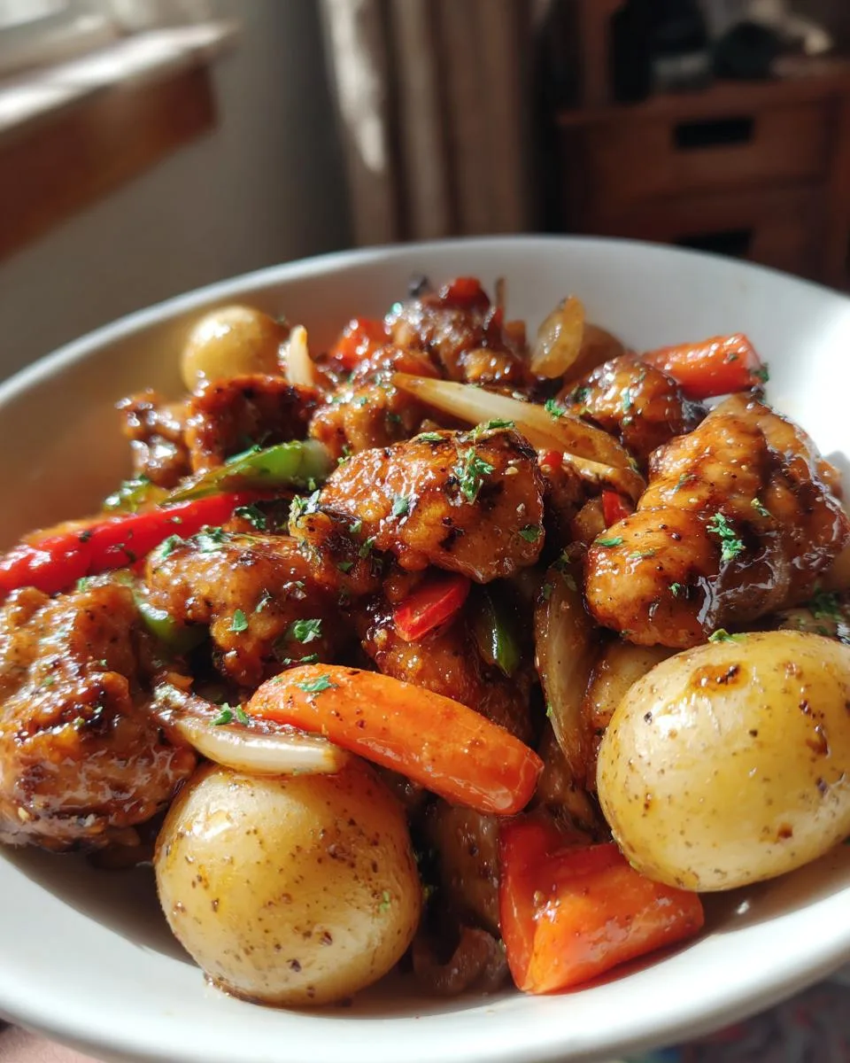 60 Slow Cooker Honey Garlic Chicken and Veggies 7 Slow Cooker Honey Garlic Chicken and Veggies - detail 2