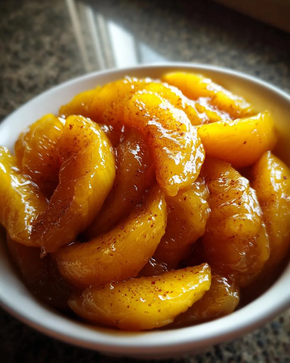 Slow Cooker Honey Peach Compote - detail 4
