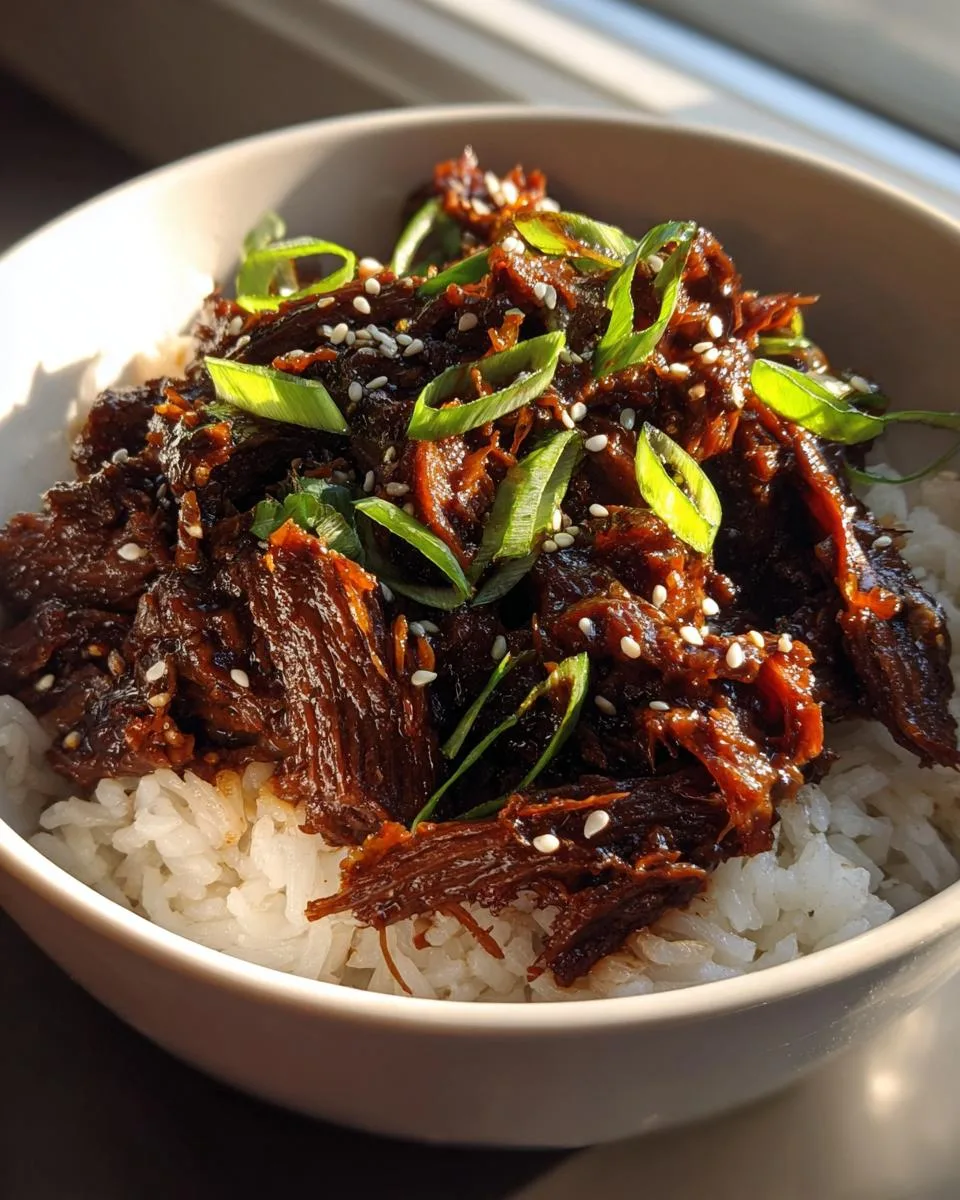 "Sweet & Spicy Slow Cooker Korean Beef in Just 3 Easy Steps" 7 Slow Cooker Korean Beef - detail 2