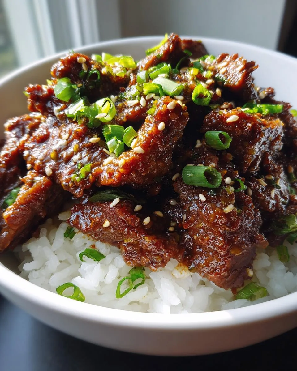 "Sweet & Spicy Slow Cooker Korean Beef in Just 3 Easy Steps" 8 Slow Cooker Korean Beef - detail 3