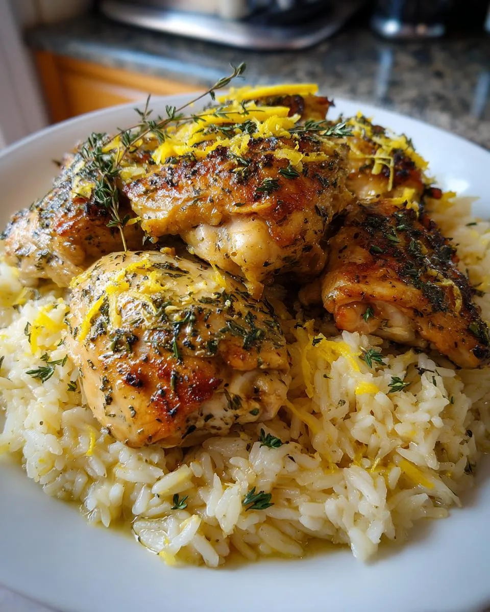 4 Hour Slow Cooker Lemon Herb Chicken and Rice 7 Slow Cooker Lemon Herb Chicken and Rice - detail 2