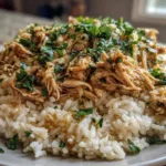 Slow Cooker Lemon Herb Chicken and Rice