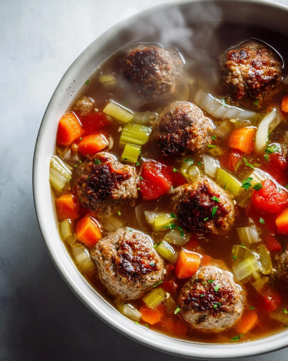 Slow Cooker Meatball Soup Recipe - detail 1