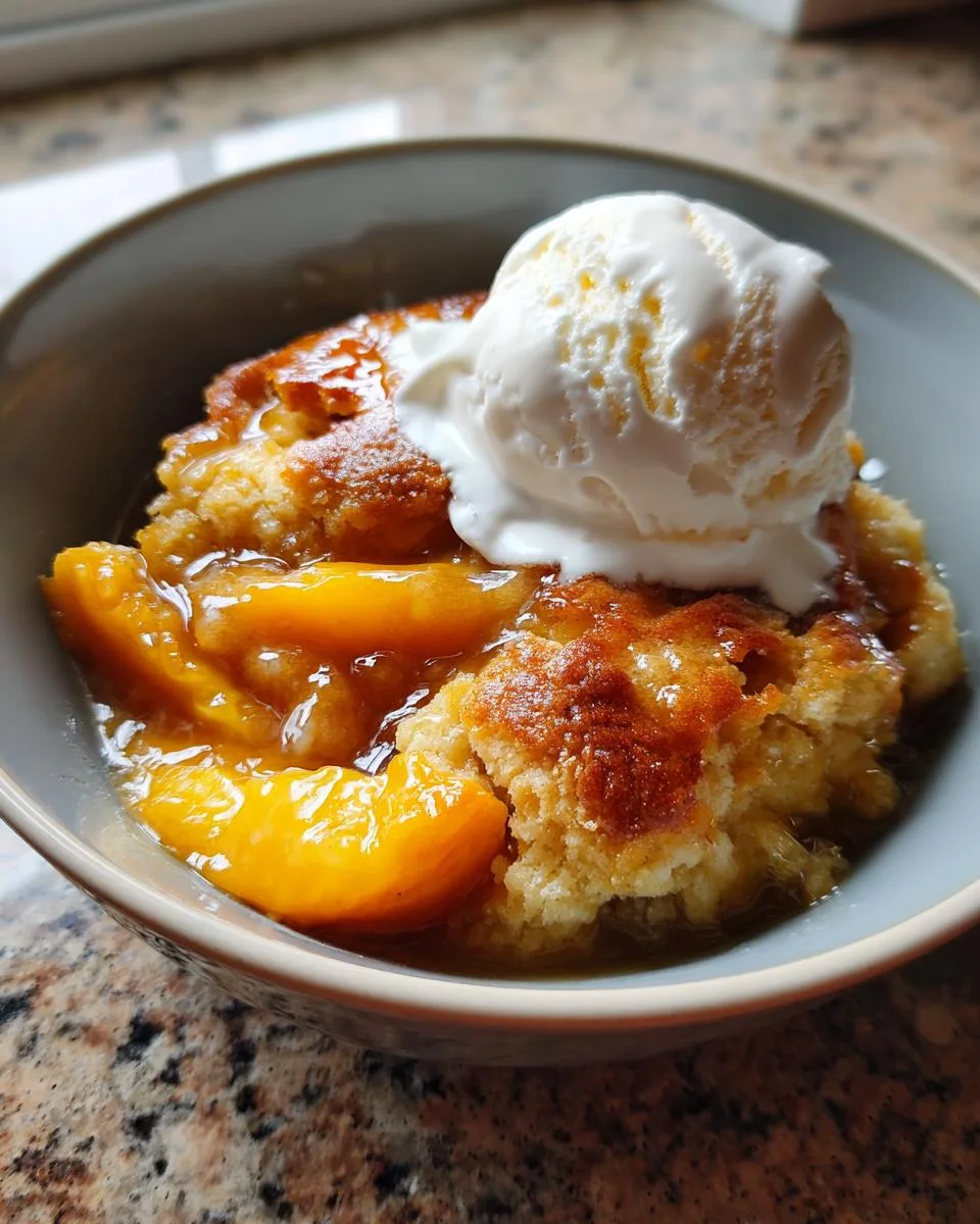 Slow Cooker Peach Cobbler: 4 Secrets to Effortless Dessert Bliss 7 Slow Cooker Peach Cobbler - detail 2