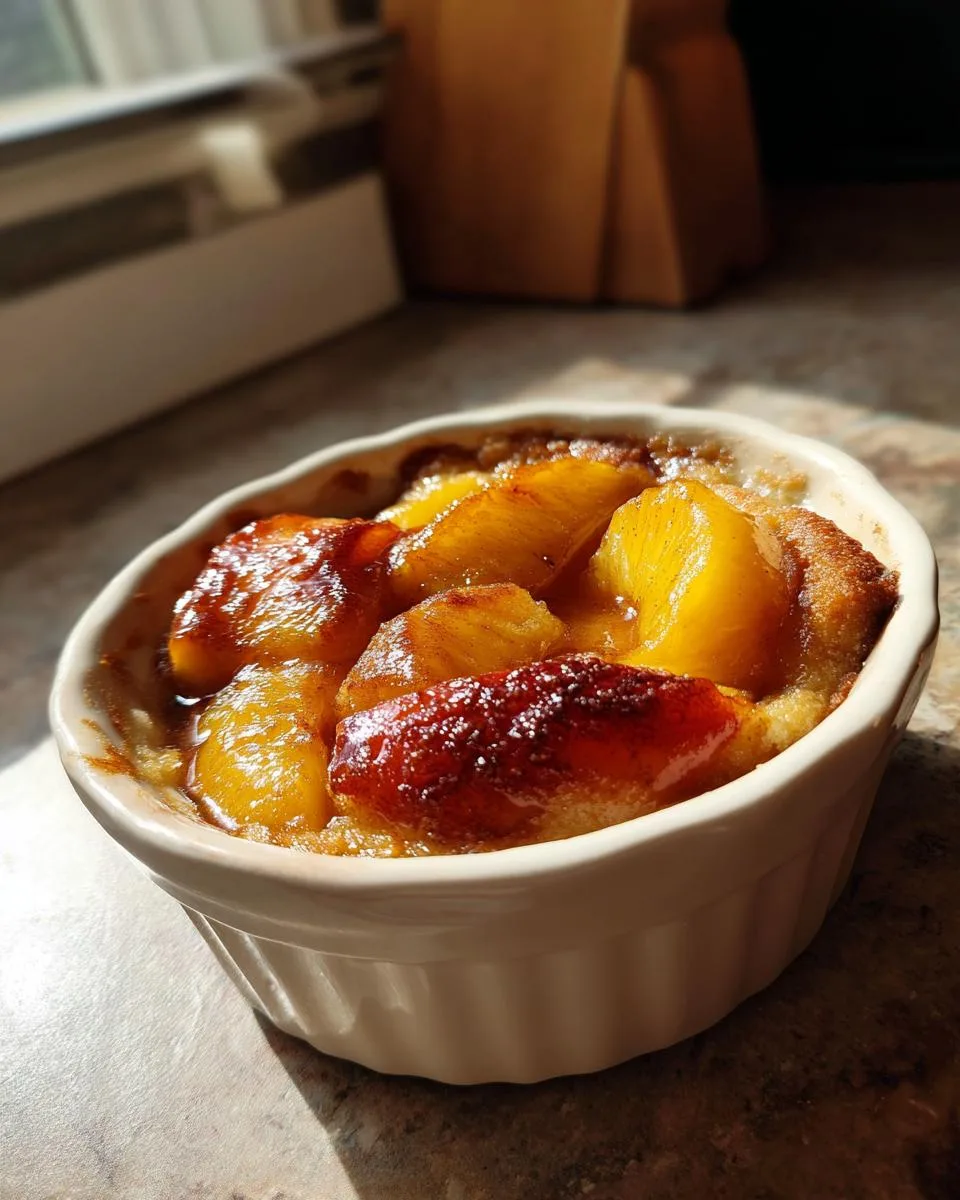 Slow Cooker Peach Cobbler - detail 4