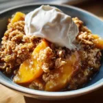 Slow Cooker Peach Crisp