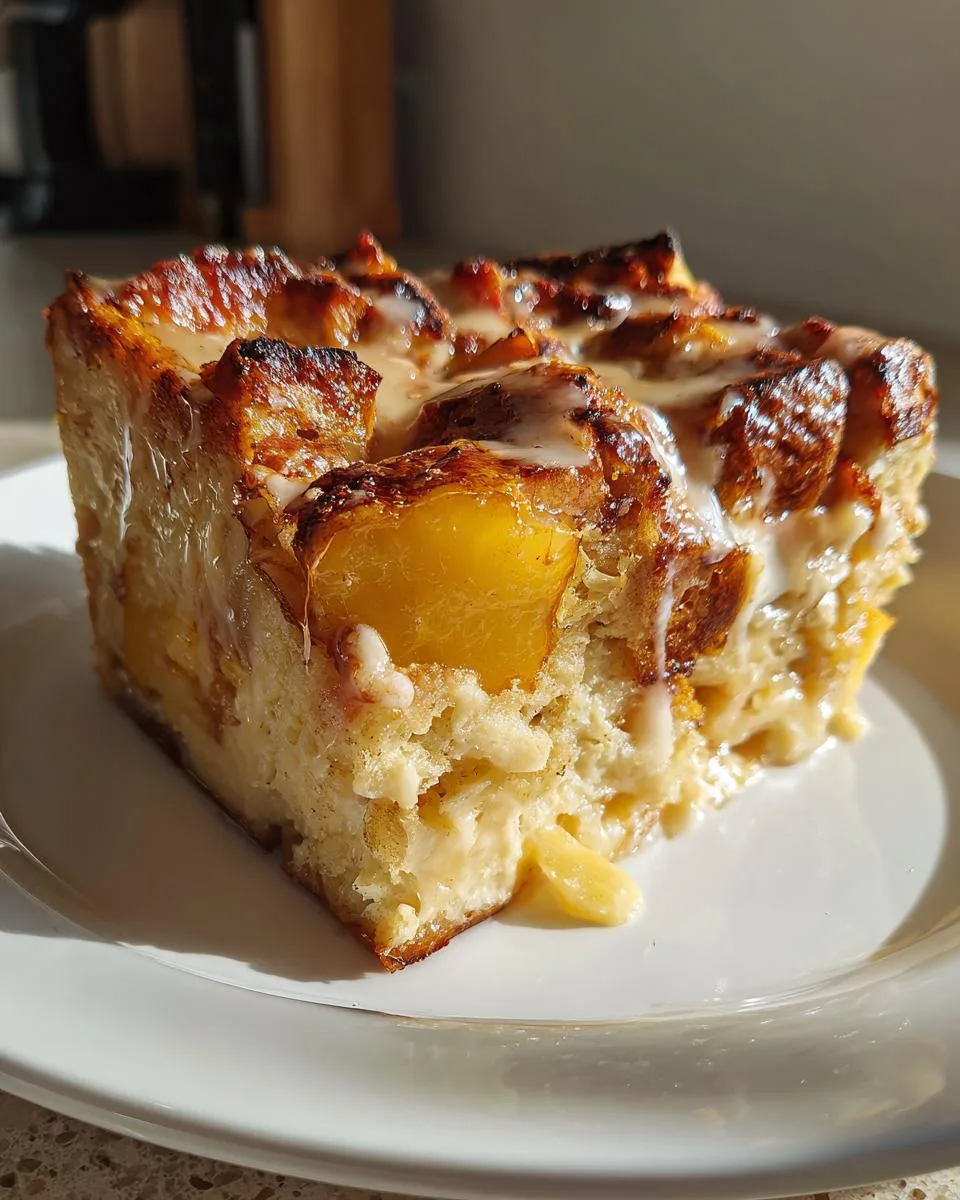 Slow Cooker Peach French Toast Casserole - detail 1