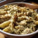 5-Ingredient Slow Cooker Pesto Mozzarella Chicken Pasta 10 Slow Cooker Pesto Mozzarella Chicken Pasta