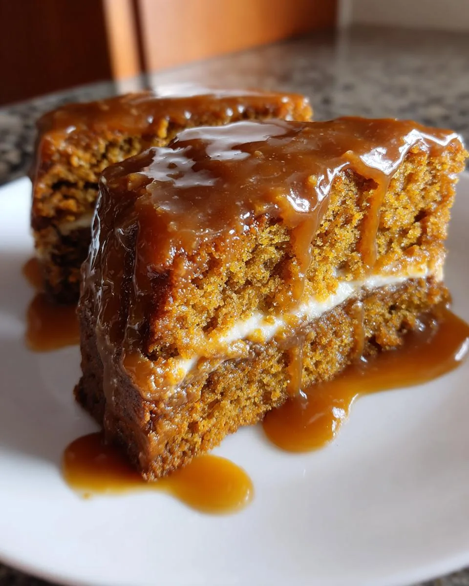 Slow Cooker Pumpkin Caramel Cake - detail 1