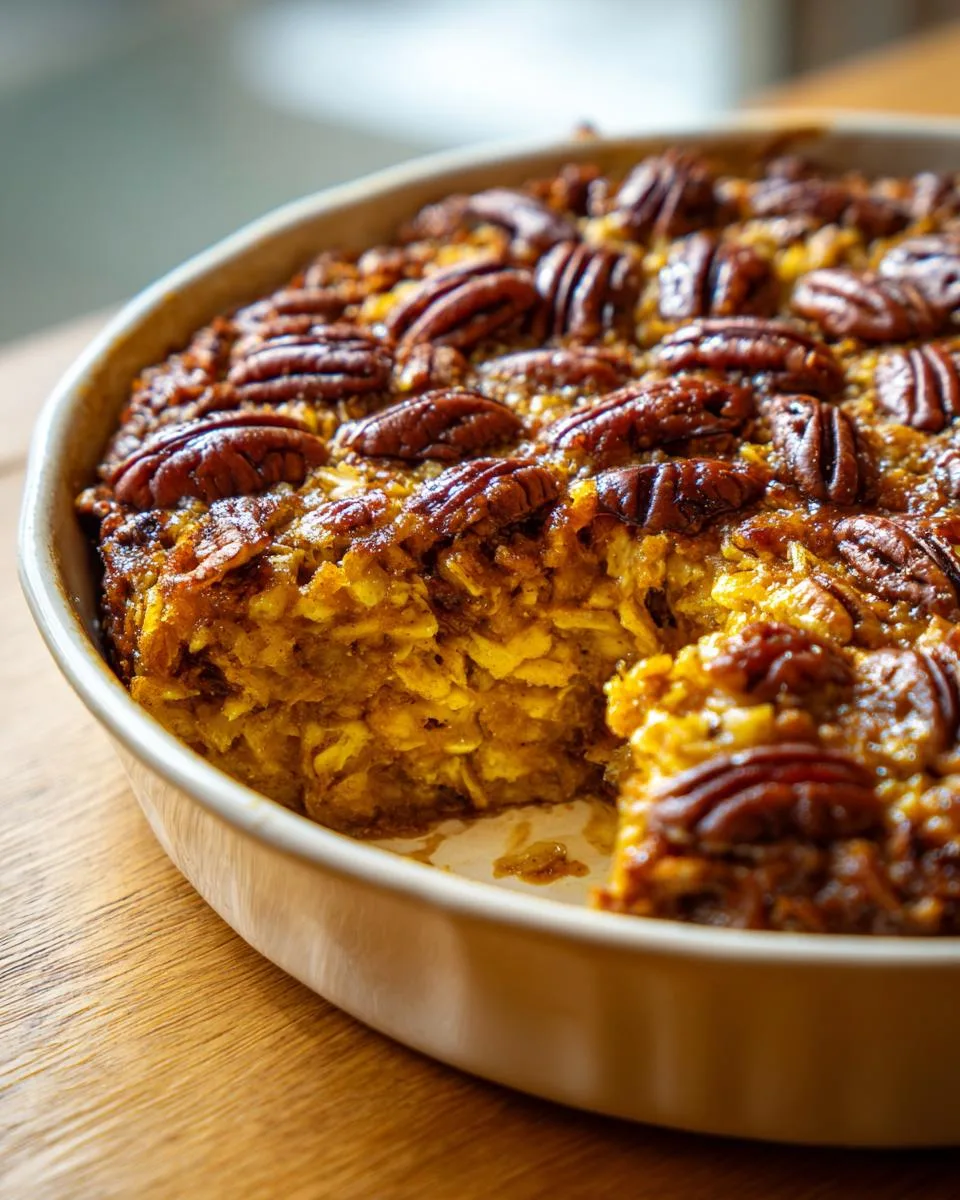 Slow Cooker Pumpkin Pie Oatmeal Bake - detail 2