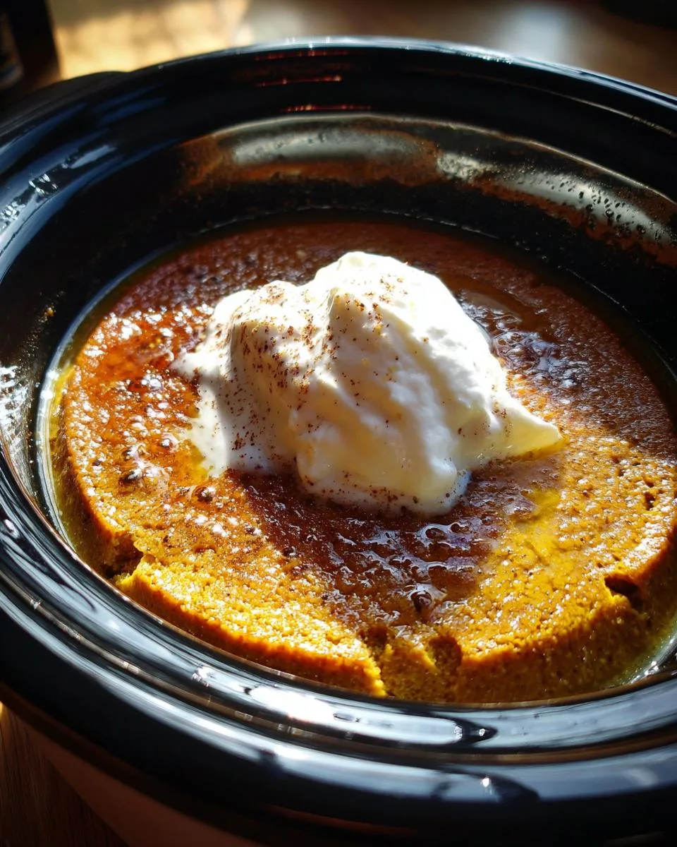 Creamy Slow Cooker Pumpkin Pie Pudding with 5-Star Flavor 7 Slow Cooker Pumpkin Pie Pudding - detail 3