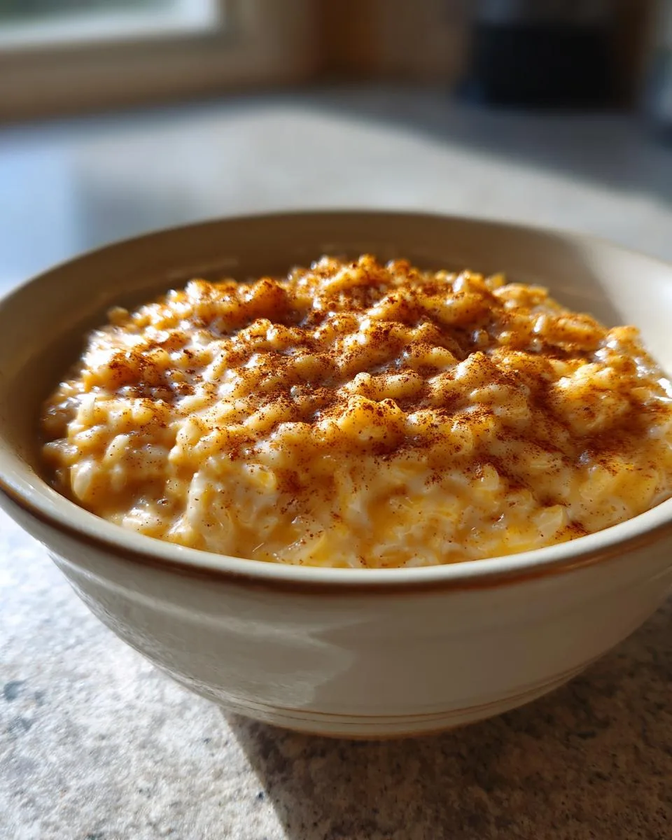 Slow Cooker Pumpkin Rice Pudding - detail 3