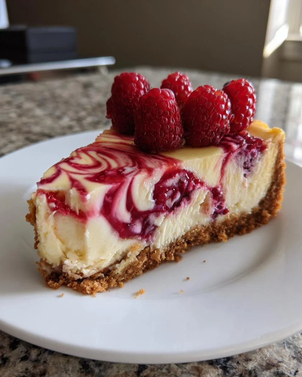 3-Ingredient Slow Cooker Raspberry Cheesecake Perfection 5 Slow Cooker Raspberry Cheesecake - detail 1