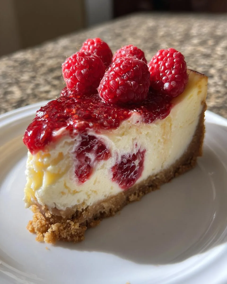 3-Ingredient Slow Cooker Raspberry Cheesecake Perfection 7 Slow Cooker Raspberry Cheesecake - detail 3