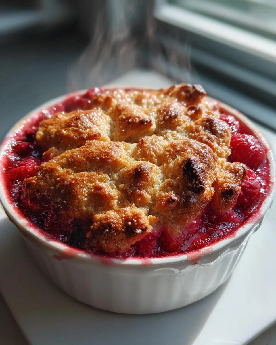 Irresistible Slow Cooker Raspberry Cobbler in 2 Hours 8 Slow Cooker Raspberry Cobbler - detail 3