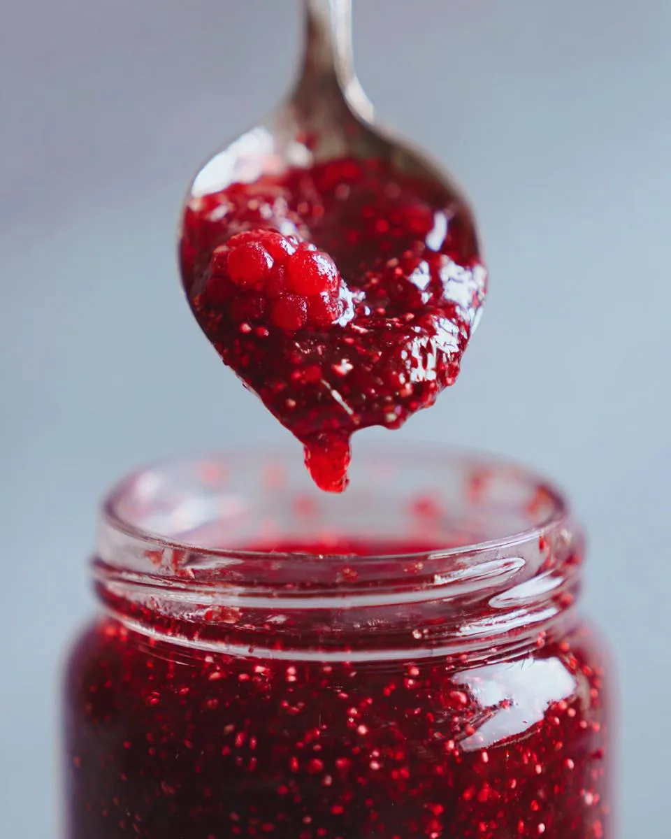 Slow Cooker Raspberry Jam - detail 2