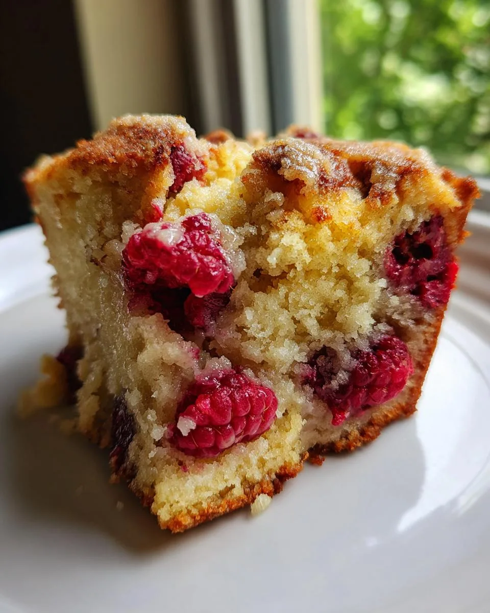 Slow Cooker Raspberry Muffin Cake - detail 1