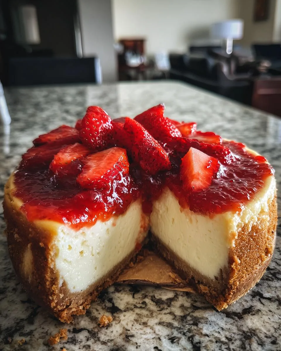 Irresistible Slow Cooker Strawberry Cheesecake in 3 Hours 9 Slow Cooker Strawberry Cheesecake - detail 4