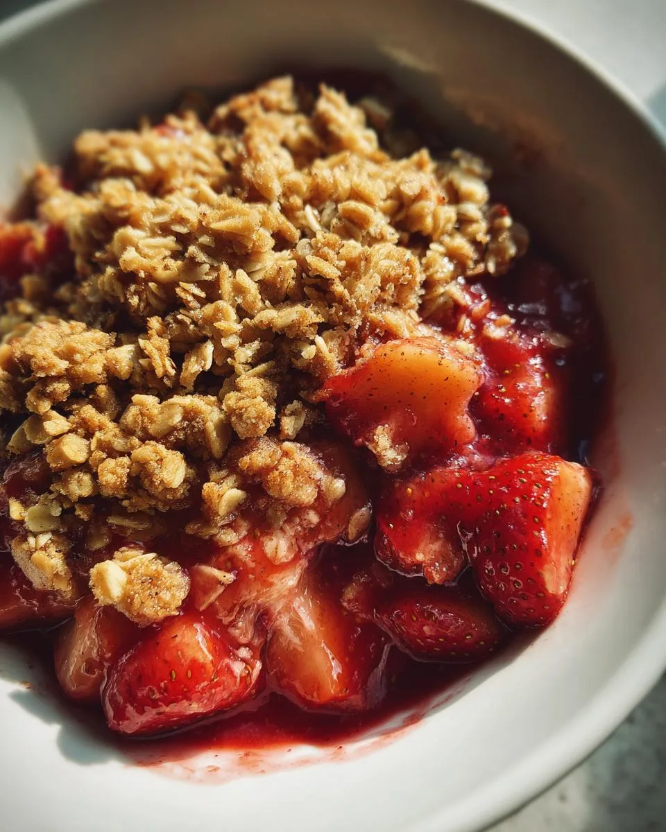 Irresistible Slow Cooker Strawberry Crumble in 4 Easy Steps 6 Slow Cooker Strawberry Crumble - detail 1